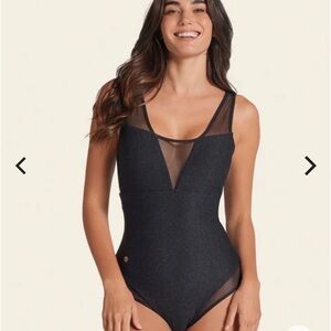 Leonisa Black New with tags One Piece